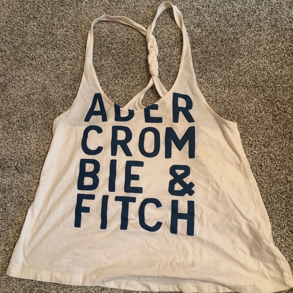 Abercrombie & Fitch Graphic Tank White Medium